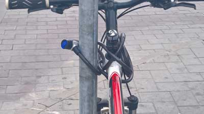 Замок для велосипеда.